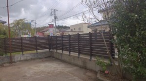 ウッドフェンス完成