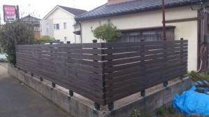 ウッドフェンス完成