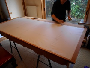 障子の張り替え5