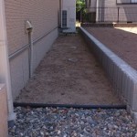 家の周りの草抜き作業後